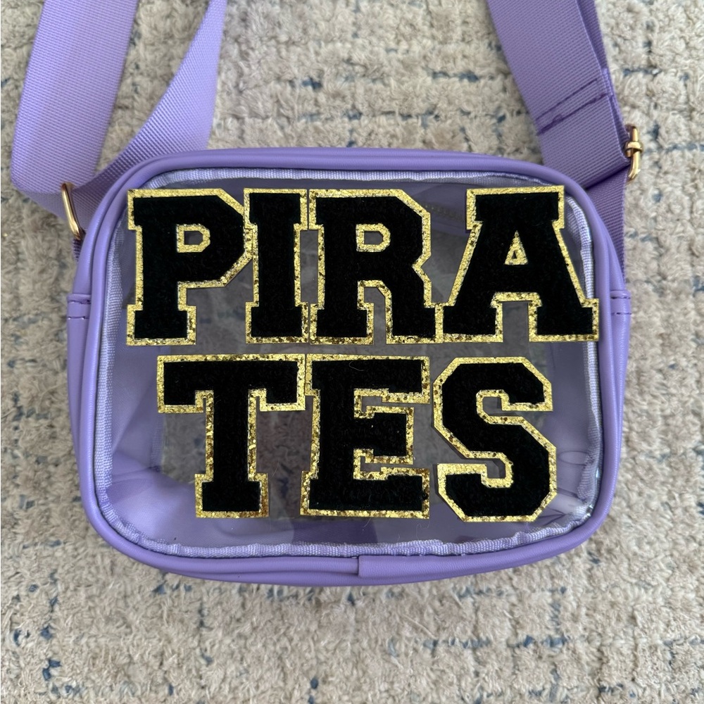 Clear crossbody stadium bag